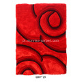 Poliéster Soft &amp; Silk Shaggy Carpet com padrão 3D